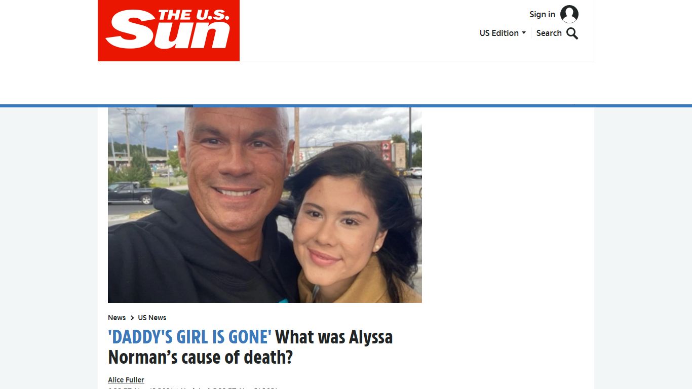 What was Alyssa Norman's cause of death? | The US Sun